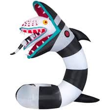 Warner 9.5 ft. Pre-Lit Beetlejuice Sandworm Animated Airblown Inflatable 224336 - The Home Depot