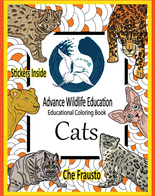 Cats: Educational Coloring Book