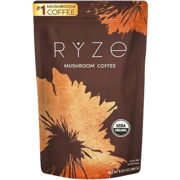 Ryze Mushroom Coffee Usda Organic With 6 Adaptogenicmushrooms And Mct