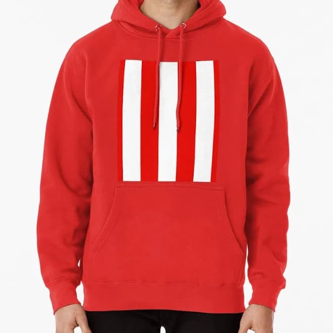 Geometric Stripes Pullover Hoodie