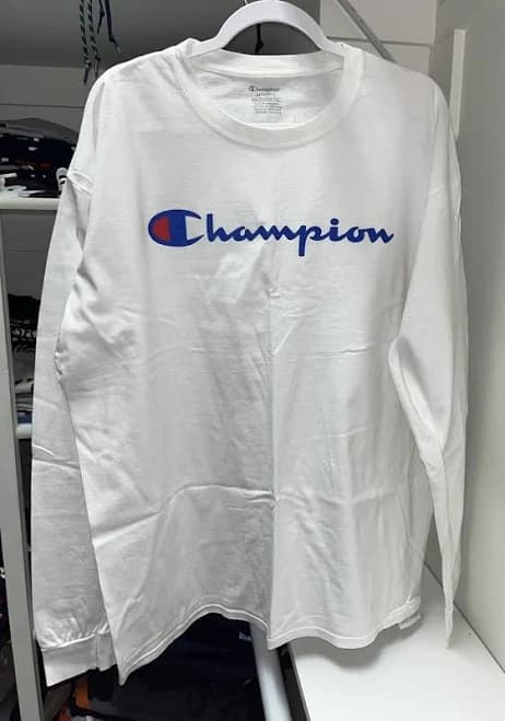 Champion Big & Tall Men's Classic Script Logo Long Sleeve Graphic Tee Shirt