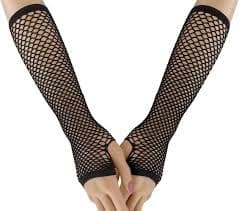 Amazon.com: Mini Diamond Net Fingerless Glove, Black-OS : Clothing, Shoes & Jewelry
