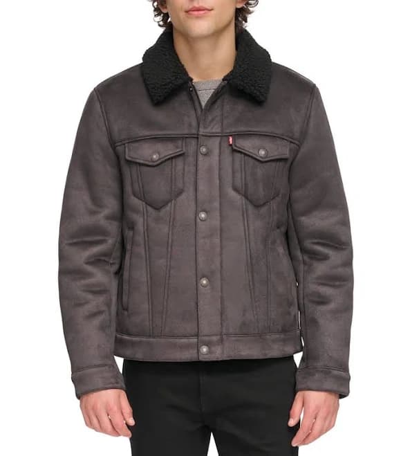 Levi's Men's Relaxed-Fit Faux-Shearling Trucker Jacket