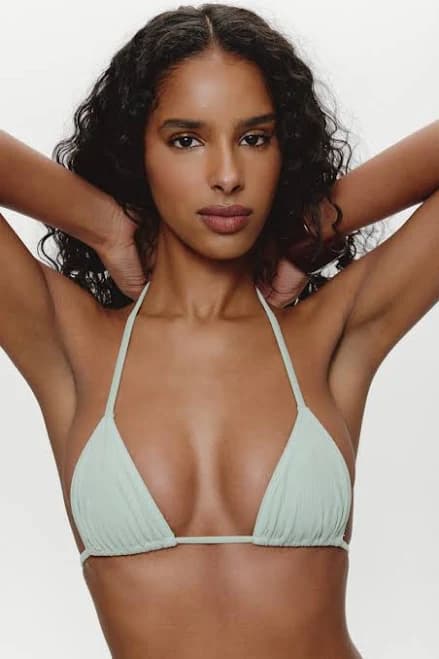 Frankies Bikinis Nick Triangle Halter Bikini Top