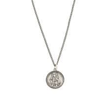 Silver St Christopher Necklace | 925 Sterling Silver | Serge DeNimes – SergeDeNimes US