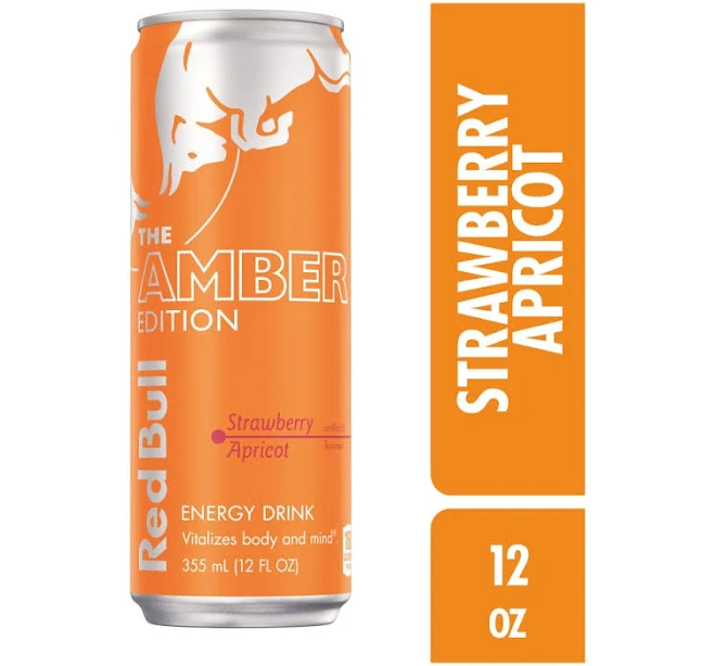 Red Bull Amber Edition Strawberry Apricot Energy Drink