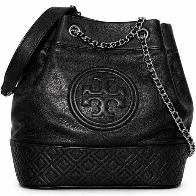 Tory Burch Fleming Leather Bucket Bag