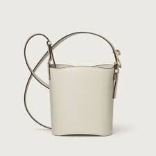 Mini bucket bag, Panthère C - Salt white grained calfskin, golden finish - CRL1002674 -Cartier® AW