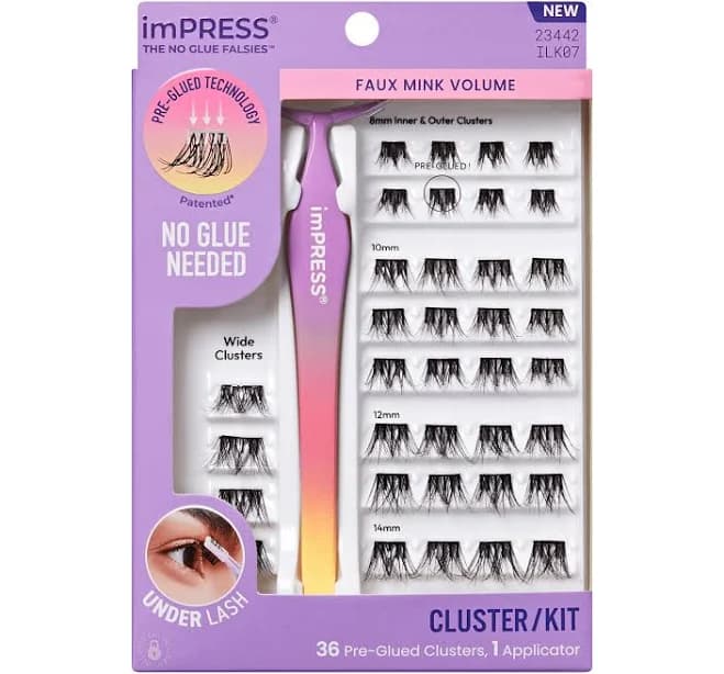 Impress Falsies Pre- Glued Lash Clusters Kit