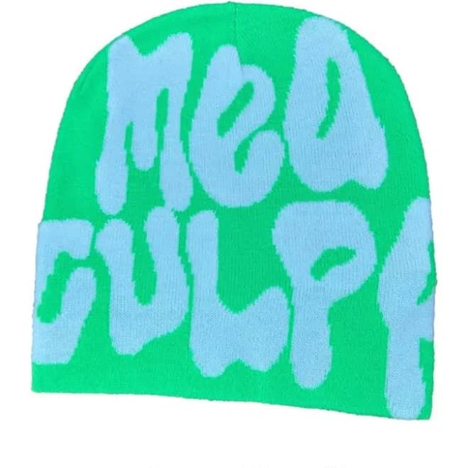 Mea Culpa Printed Beanie