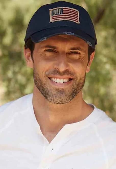 USA Baseball Distressed American Flag Baseball Cap