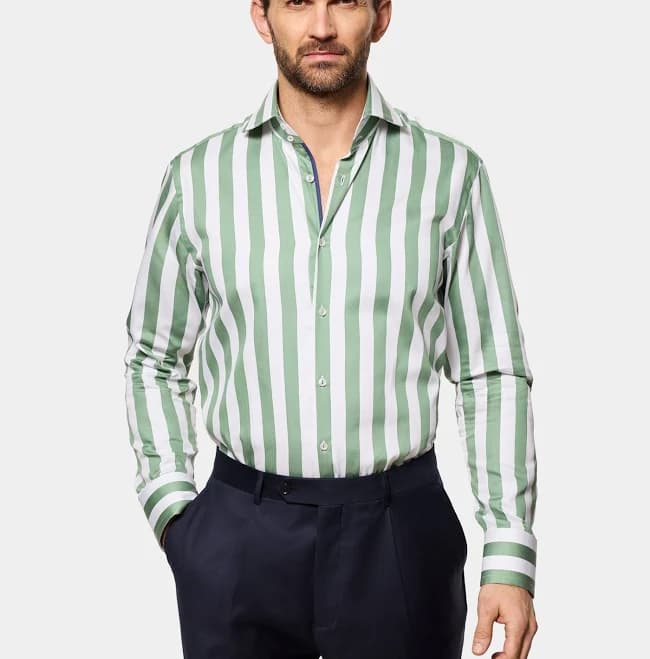 Hawes & Curtis Men's Slim Fit Bengal Stripe Shirt
