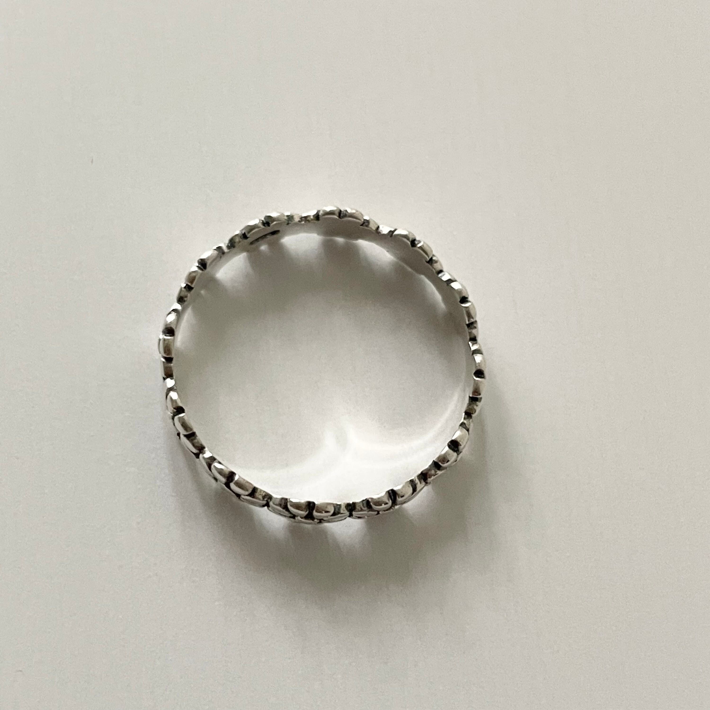 Endless Hawaii Flowers Sterling Silver Ring, Forget Me Not Flower Ring, Statement Ring, Hawaii Band, Wedding Band, Flower Ring, Silver Ring. - Etsy