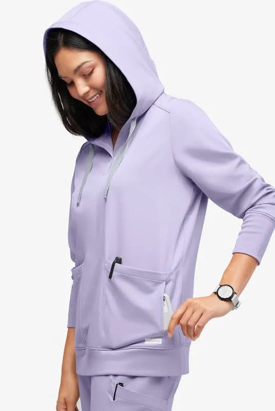 Resurge Women's Jasper 4-Pocket Long Sleeve Pullover Hoodie