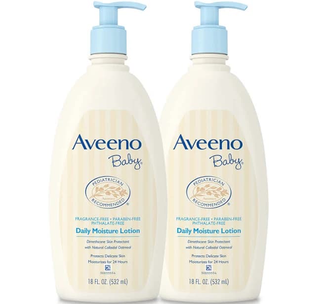 Aveeno Baby Daily Moisture Lotion Oatmeal 18 fl. oz Twin Pack
