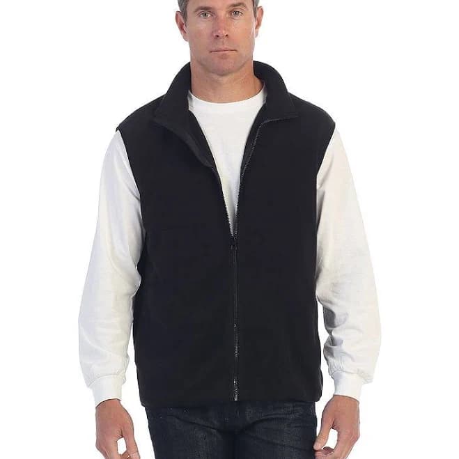 Gioberti Men's Full Zipper Polar Fleece Vest
