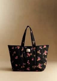 Floral Print Tote Bag
