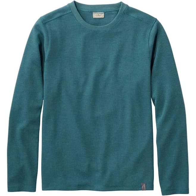 L.L.Bean Men's Mountainside Micro Waffle Crew