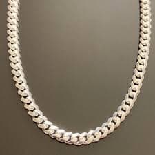Sterling Silver Solid Silver Chain Silver Cuban Link Chain 20in 4mm | Grailed
