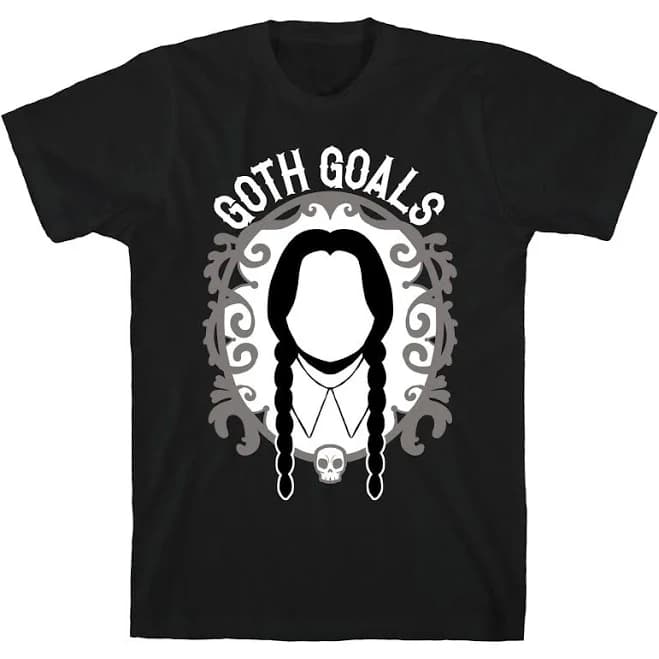 Wednesday Addams Goth Goals T-Shirt
