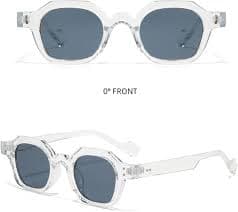 SZVVBKK Vintage Women Sunglasses Fashion Clear Lens Shades Uv400 Men(black) at Amazon Women's Clothing store