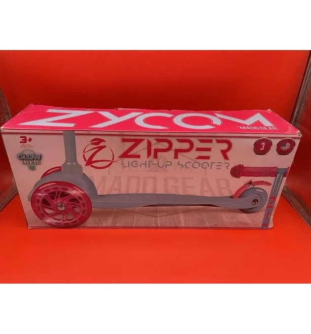 Zipper Kid's Teal & Pink Light-Up Scooter - New - 3 Wheels, 3+Yr, 44 Lb Max | Color: Blue | Size: One Size | Lincolnlane_'s Closet
