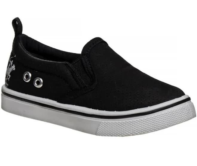 Beverly Hills Polo Club Boys' Perforated Slip-On Canvas Sneakers