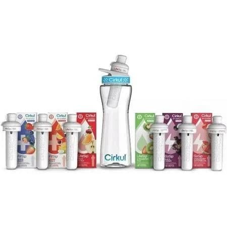 Jummybo Ciirkul 22oz Plastic Water Bottle Starter Kit