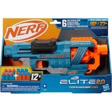 NERF Elite 2.0 Commander RD-6 Dart Blaster, 12 Darts