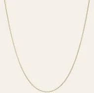 14k Gold Cable Link Chain Necklace