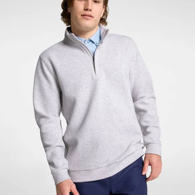 Walter Hagen Men's Clubhouse Textured 1/4 Zip Golf Pullover