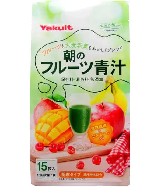 Yakult Fruit-Based Green Juice Nutritious Health Drink 15 Sticks