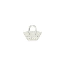 BALENCIAGA Women's Bistro Xxs Basket With Strap in White | REVERSIBLE