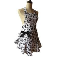 Goodie Two Shoes Retro Kitchen Apron Women White Avental de Cozinha Divertido Tablier Cuisine Pinafore Apron - AliExpress