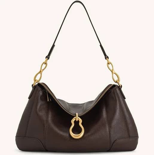 Jayla Metal Pendant Embellished Shoulder Bag