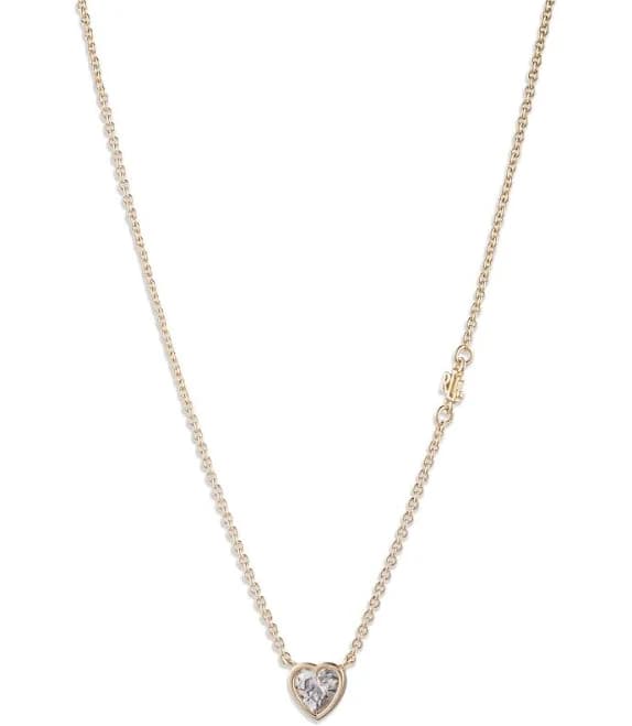 Ralph Lauren Women's Cubic Zirconia Heart Pendant Necklace