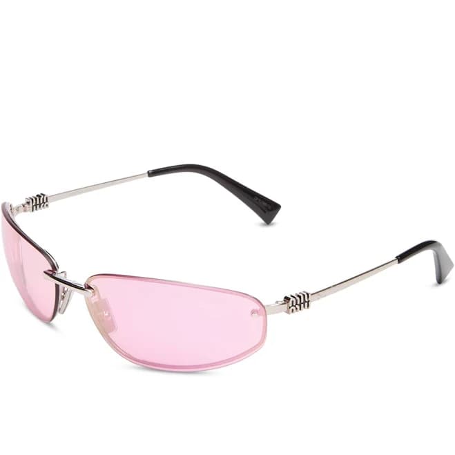 Miu Miu Women's A50s Rimless Oval Sunglasses