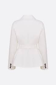 Dior Ivory Belted Mini Trench Jacket – Luxe Living Fashions
