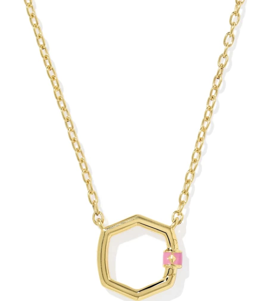 Kendra Scott Davie 18K Gold Vermeil Enamel Charm Catcher Necklace