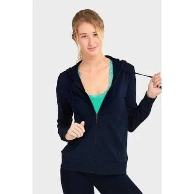 Essentials Sofra Lightweight Full Zip Cotton Hoodie
