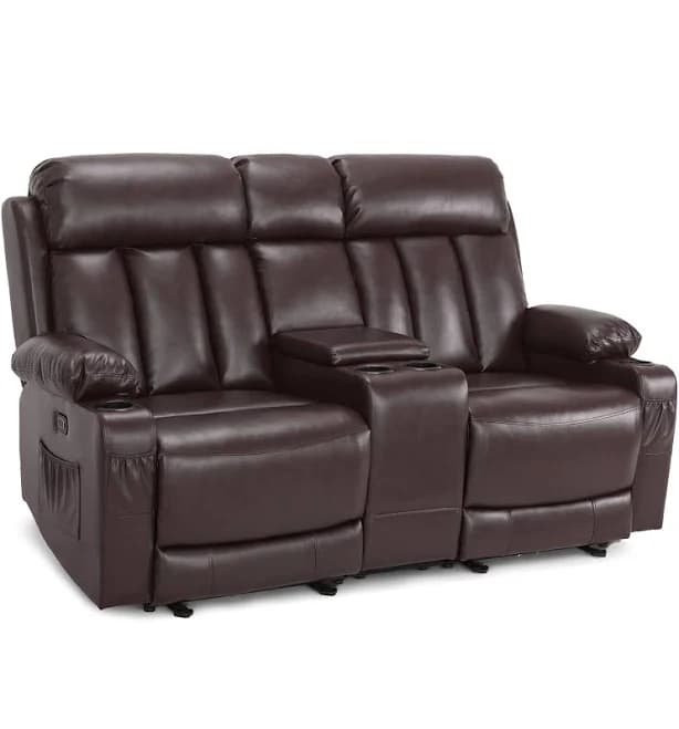 Mcombo Electric Power Loveseat Recliner Massage for Living Room