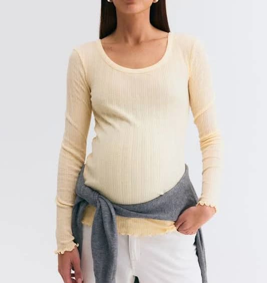 H&M Mama Pointelle-knit Top