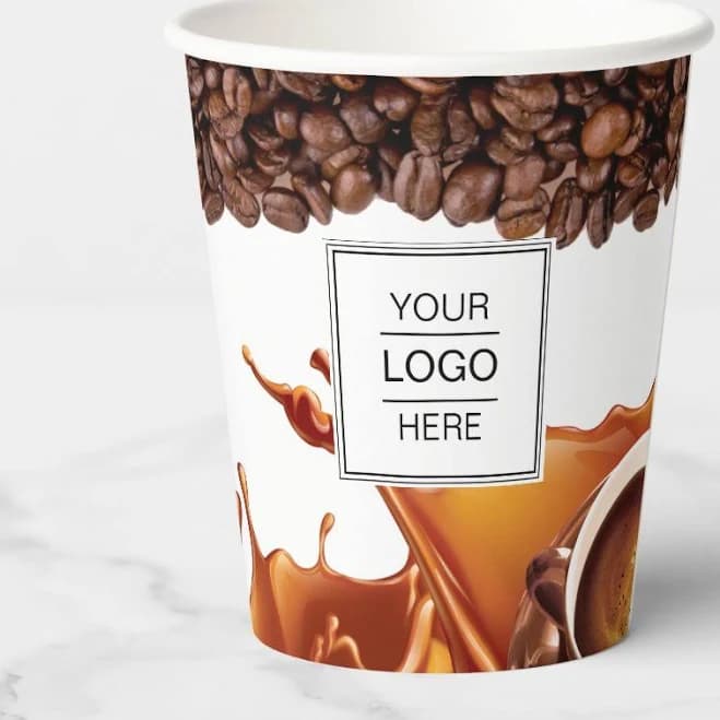 Custom Logo brand Coffee Shop Paper cups