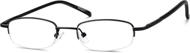 Zenni Classic Oval Half-Rim Prescription Glasses