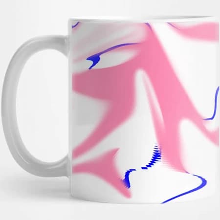 Y2k Retro Pink Swirl Cloud Pattern Mug