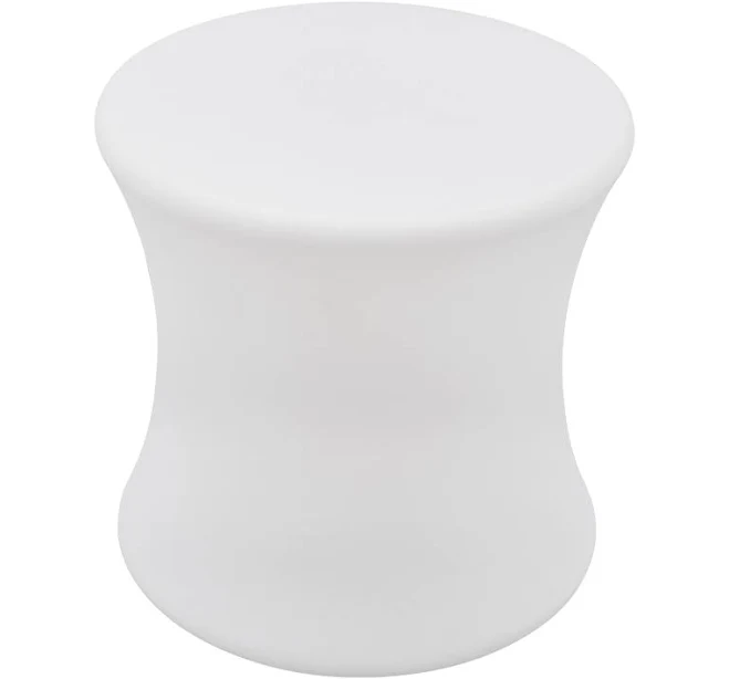 LED Drum-Shaped Stool with Rechargeable LED Light