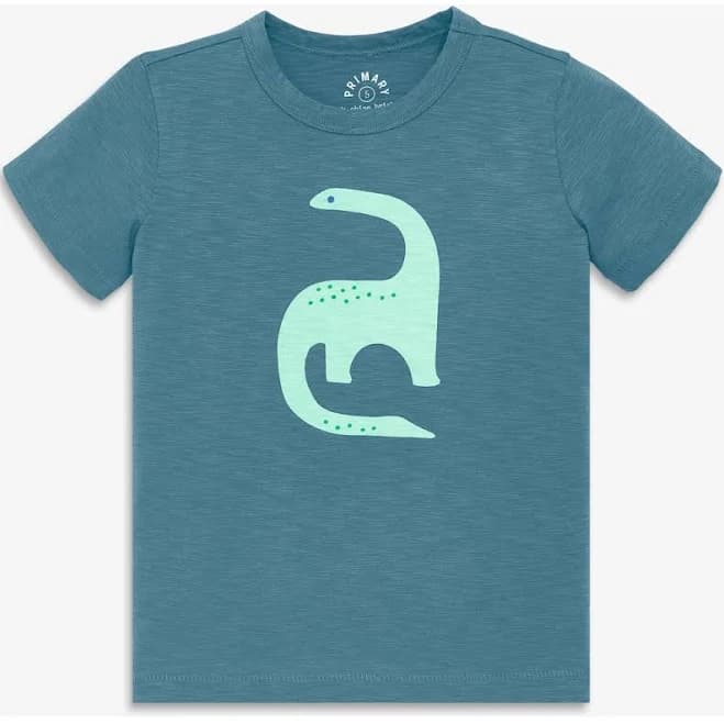 Primary Kids Dino Tee in Slate Blue Dinosaur at Nordstrom, Size 9