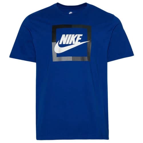 Nike Mens Futura Block T-Shirt - Old Royal/Grey Size S
