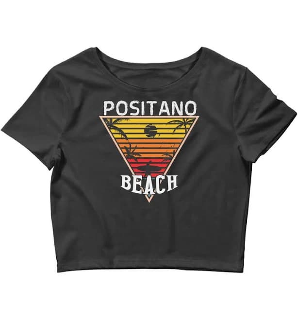 Artistshot Positano Beach Happiness T-Shirt
