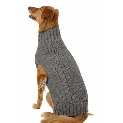 Chilly Dog Cable Knit Dog Sweater